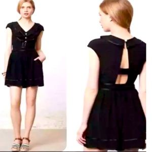 Anthropologie Elevenses Lexi ruffle romper cutout new!